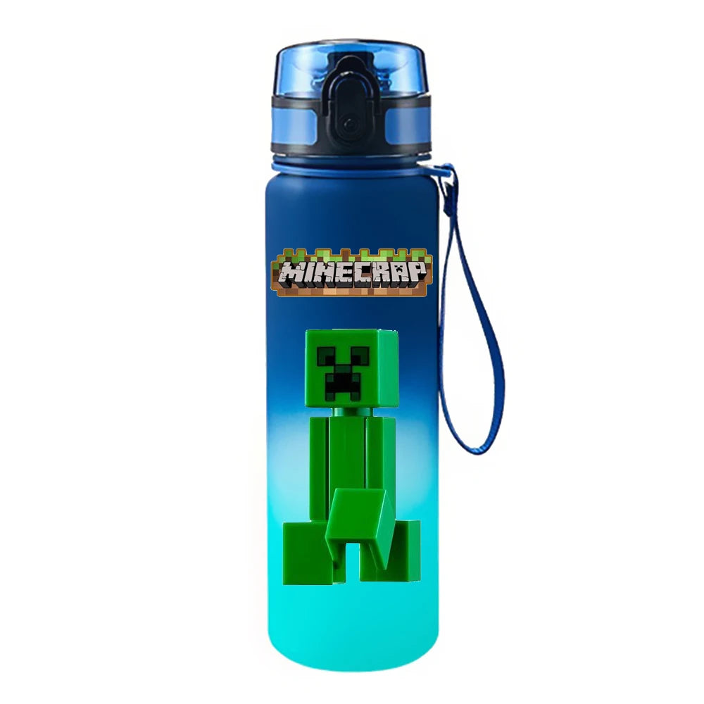 650ML Game Pixel Style Water Cup Drinking Outdoor Water Bottle