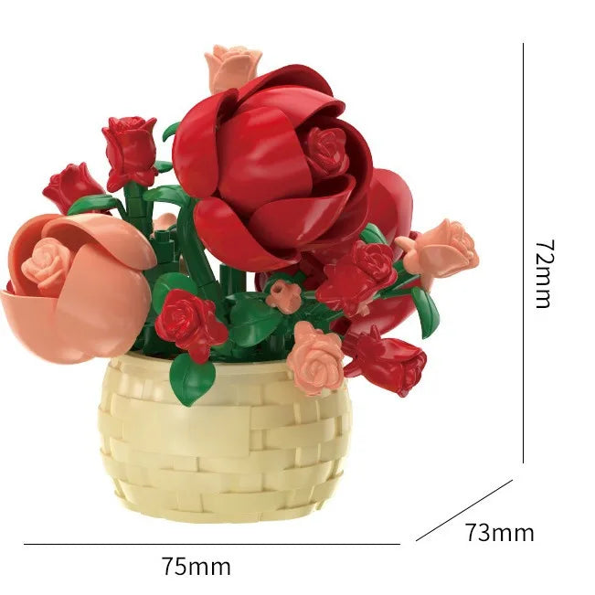 Tree Gardens Romantic Building Blocks Model Bricks Kids Sets Kits Toys