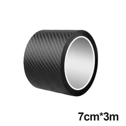 3D Carbon Fiber Sticker Paste Car Threshold Protective Film Anti Scratch Waterproof