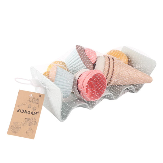 sand wheat straw material ice cream toys digging sand tools environmental Nordic