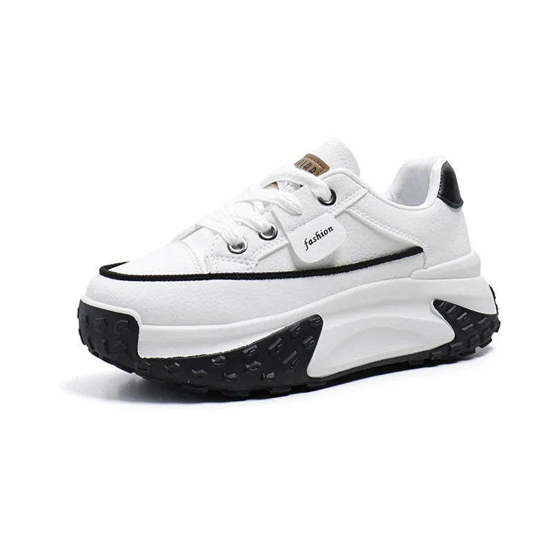 Fashion Mixed Colors Women's Vulcanize Shoes Thick-Soled Breathable Casual Shoes