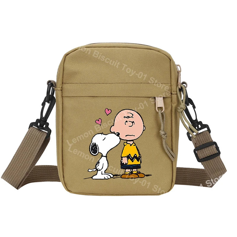 Snoopy Shoulder Crossbody Bag Casual Small Zipper Messenger Sling Bags