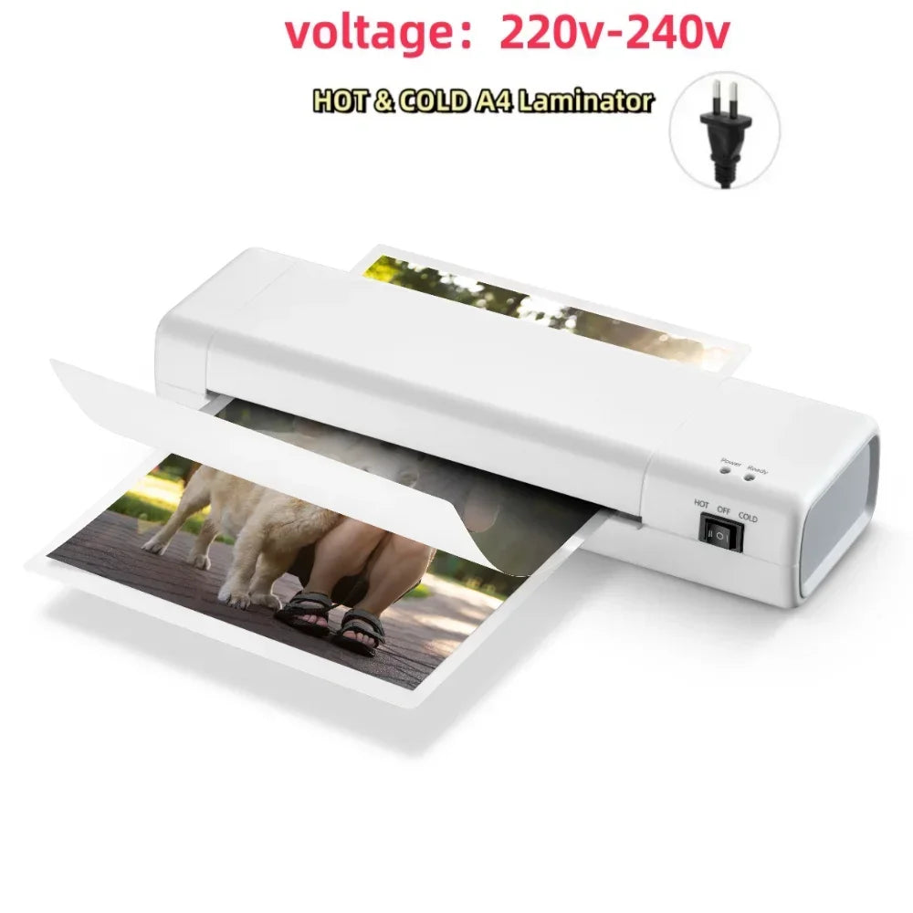 Preheating hot and cold laminating machine