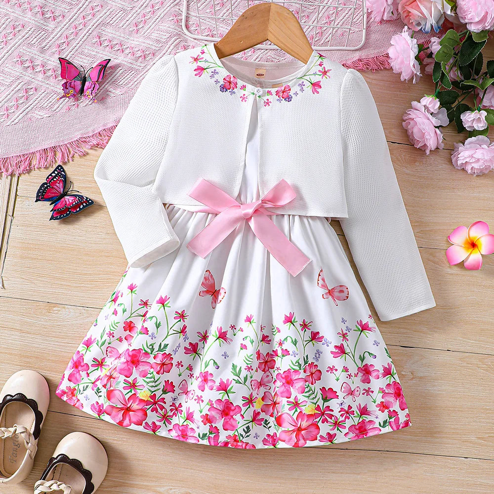 Kids Casual Clothing Sets Outfits for Girls Autumn Winter Floral