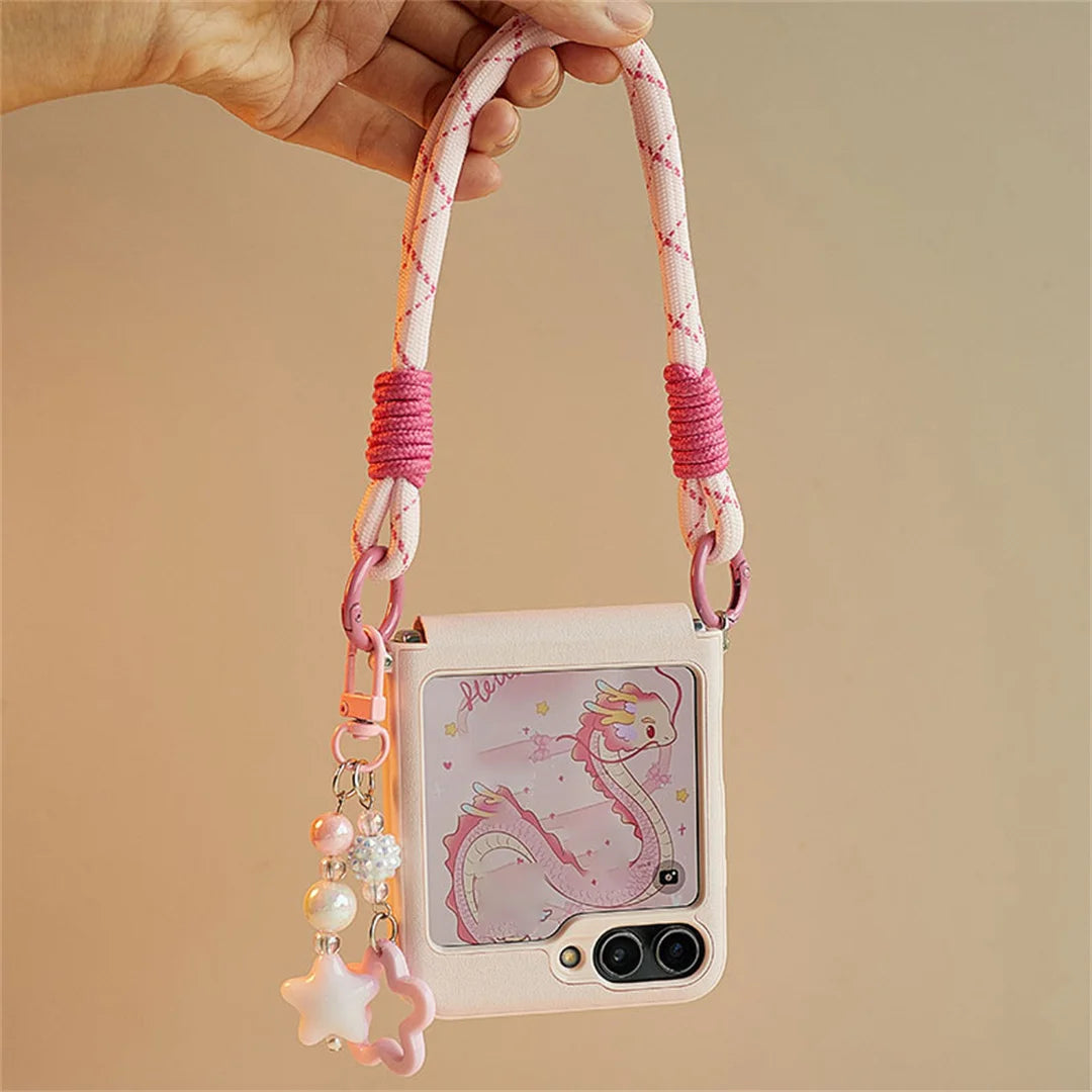 Cute Korean Portable Case for Samsung Galaxy Z Flip