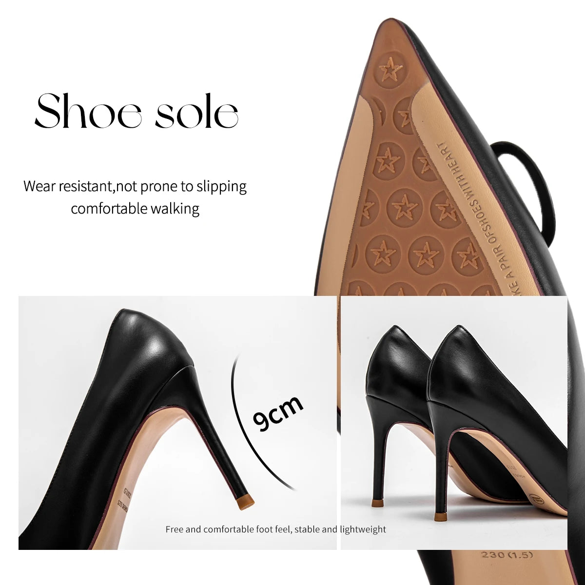 CHCH Women's High Heels New Pointed Metal Buckle