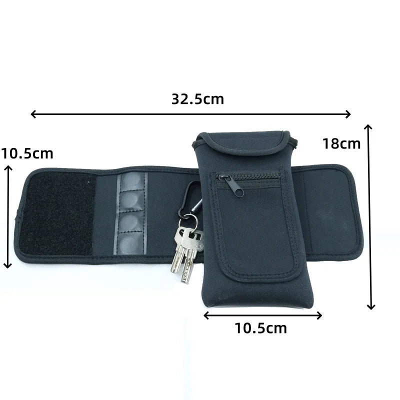 Magnetic Gym Handbag, Portable Key and Phone Holder with Cup Sleeve