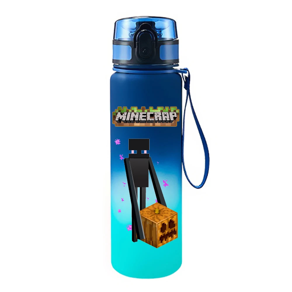 650ML Game Pixel Style Water Cup Drinking Outdoor Water Bottle