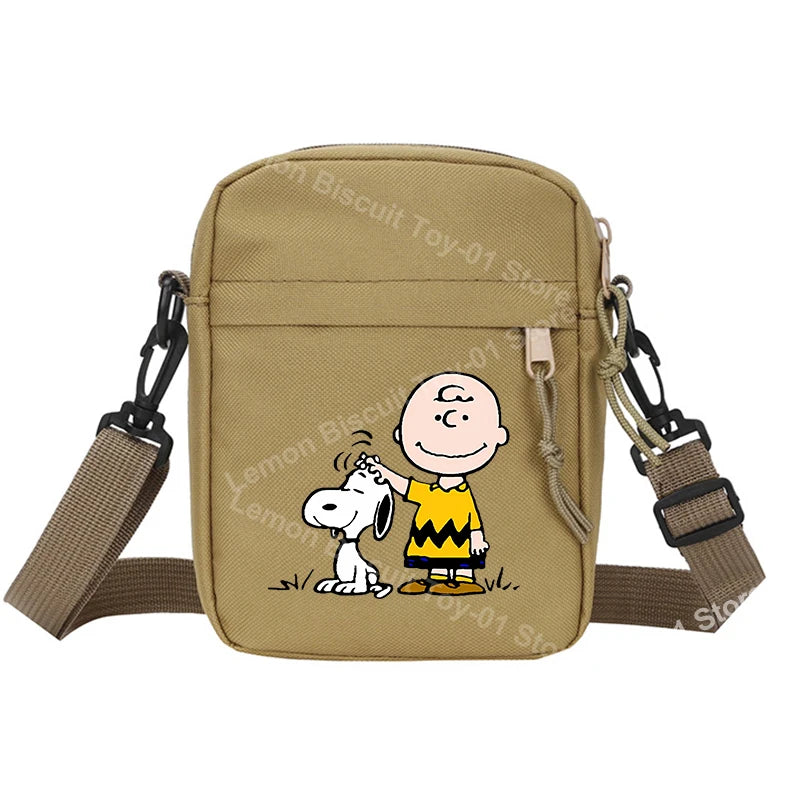 Snoopy Shoulder Crossbody Bag Casual Small Zipper Messenger Sling Bags
