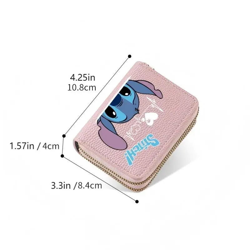 Stitch Design PU Leather Wallet – Double Zipper