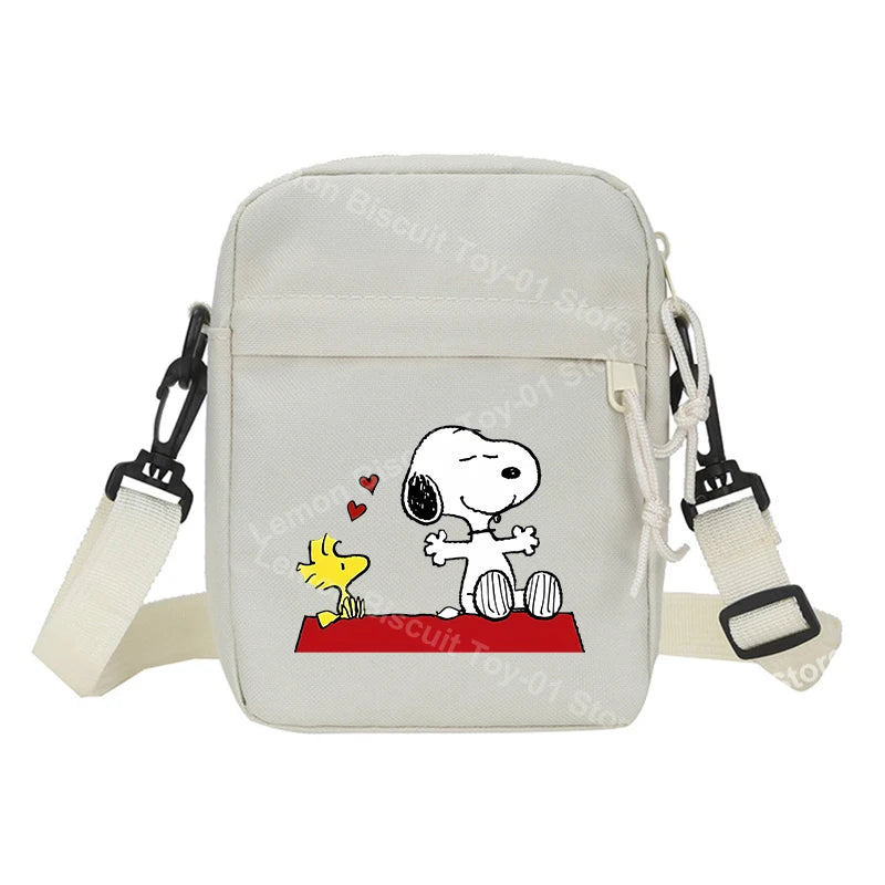 Snoopy Shoulder Crossbody Bag Casual Small Zipper Messenger Sling Bags