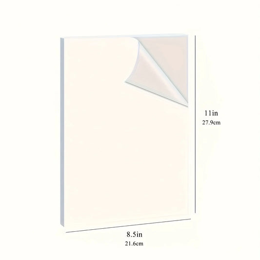 8.5x11 Inch Matte Printable Vinyl Sticker Paper Tear-Resistant Material