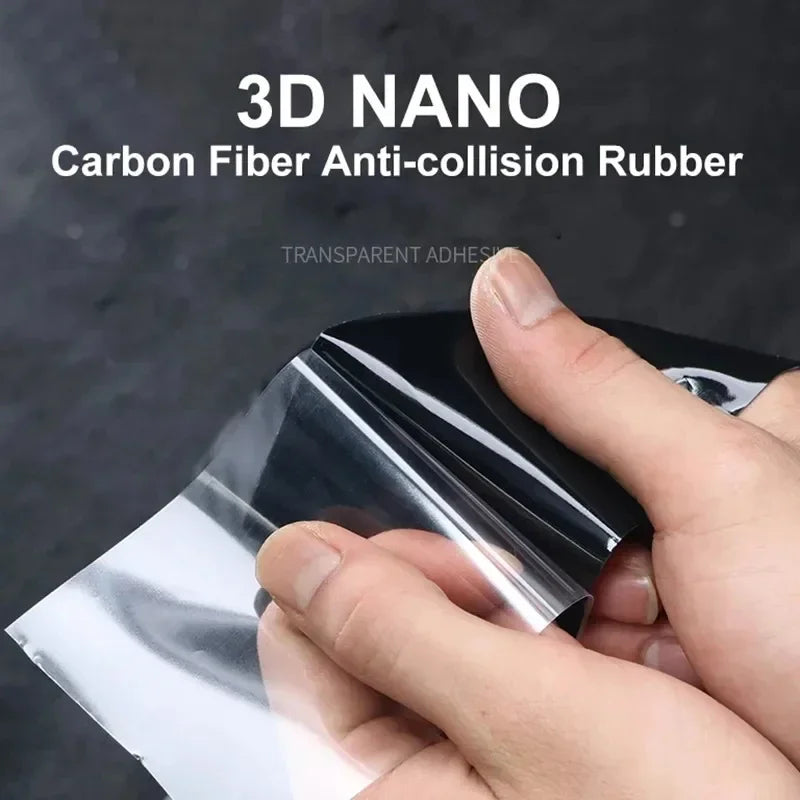 3D Carbon Fiber Sticker Paste Car Threshold Protective Film Anti Scratch Waterproof