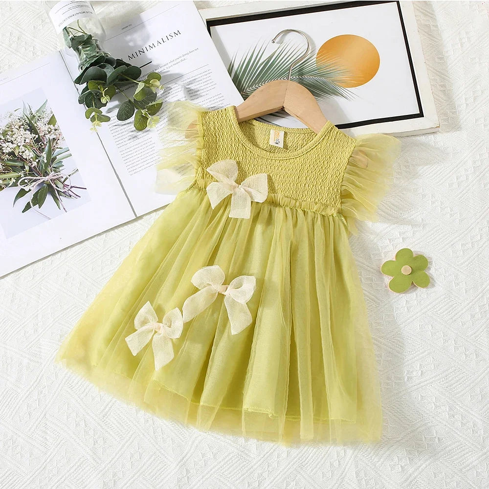 Summer Sweet Princess Dress Small Flying Sleeves