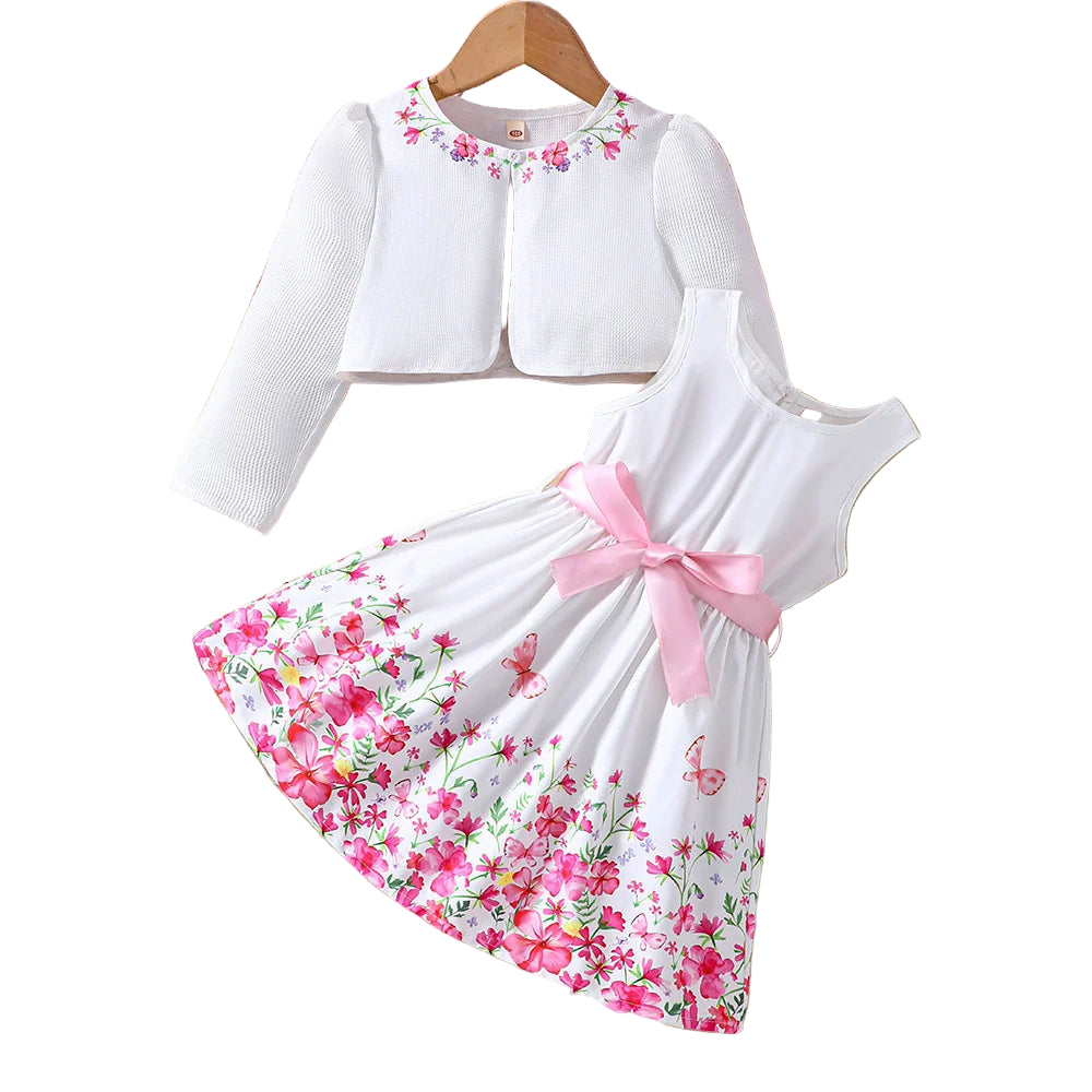 Kids Casual Clothing Sets Outfits for Girls Autumn Winter Floral
