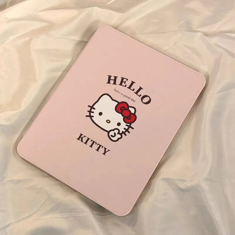 Kawaii Hello Kitty iPad Protective Case with Pen Slot