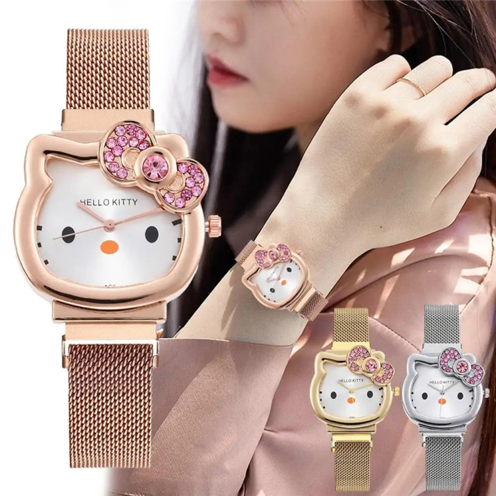 Hello Kitty Diamond  Watch Cat Bow