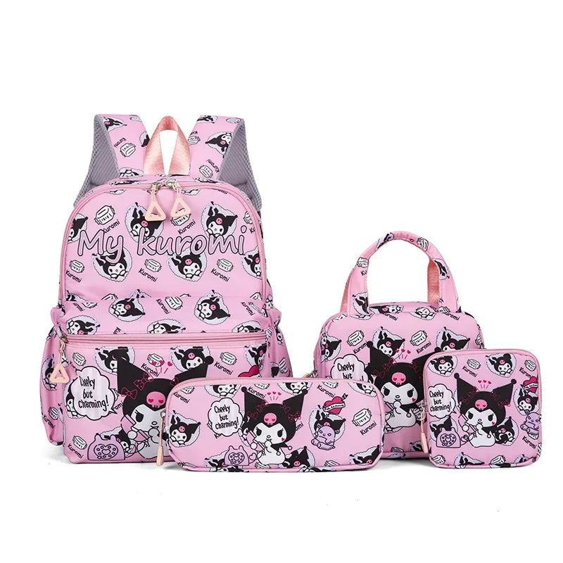 Backpack, Pencil Case, Shoulder Bag, Wallet Set, Casual Outdoor Daypack