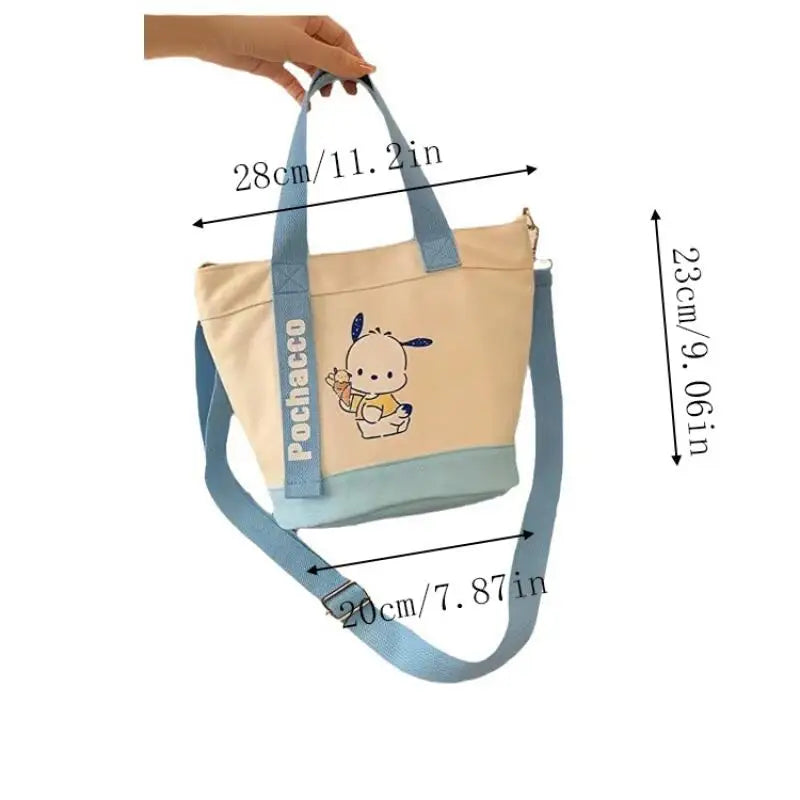 Sanrio Canvas Crossbody Bag Cute Fashion Handbag