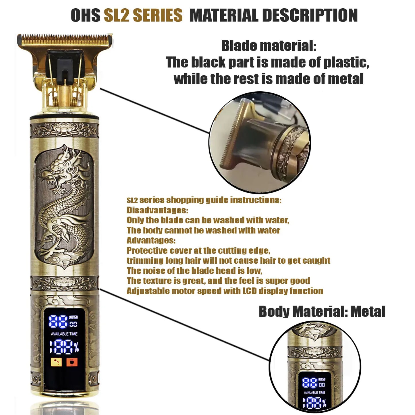 T9 Hair Trimmer Clippers Electric Machine for Men Haircut