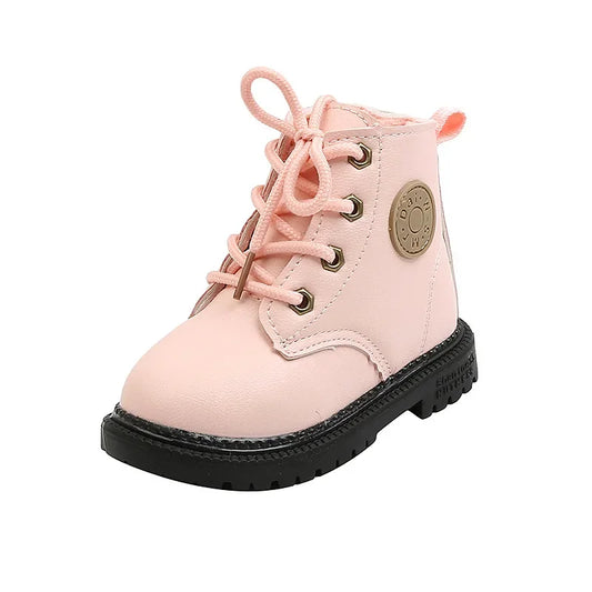 Children's Boots Kids Ankle Snow Boots Rubber Outsole Autumn Winter Warm Classic