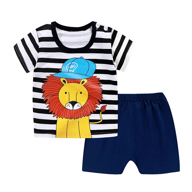 Tracksuit Summer Clothing Cartoon Baby Boys