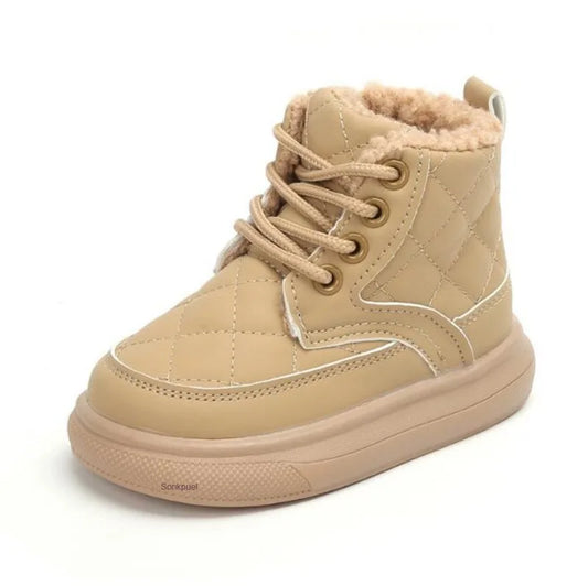 Autumn Winter Kids Boots Warm Plush Boots