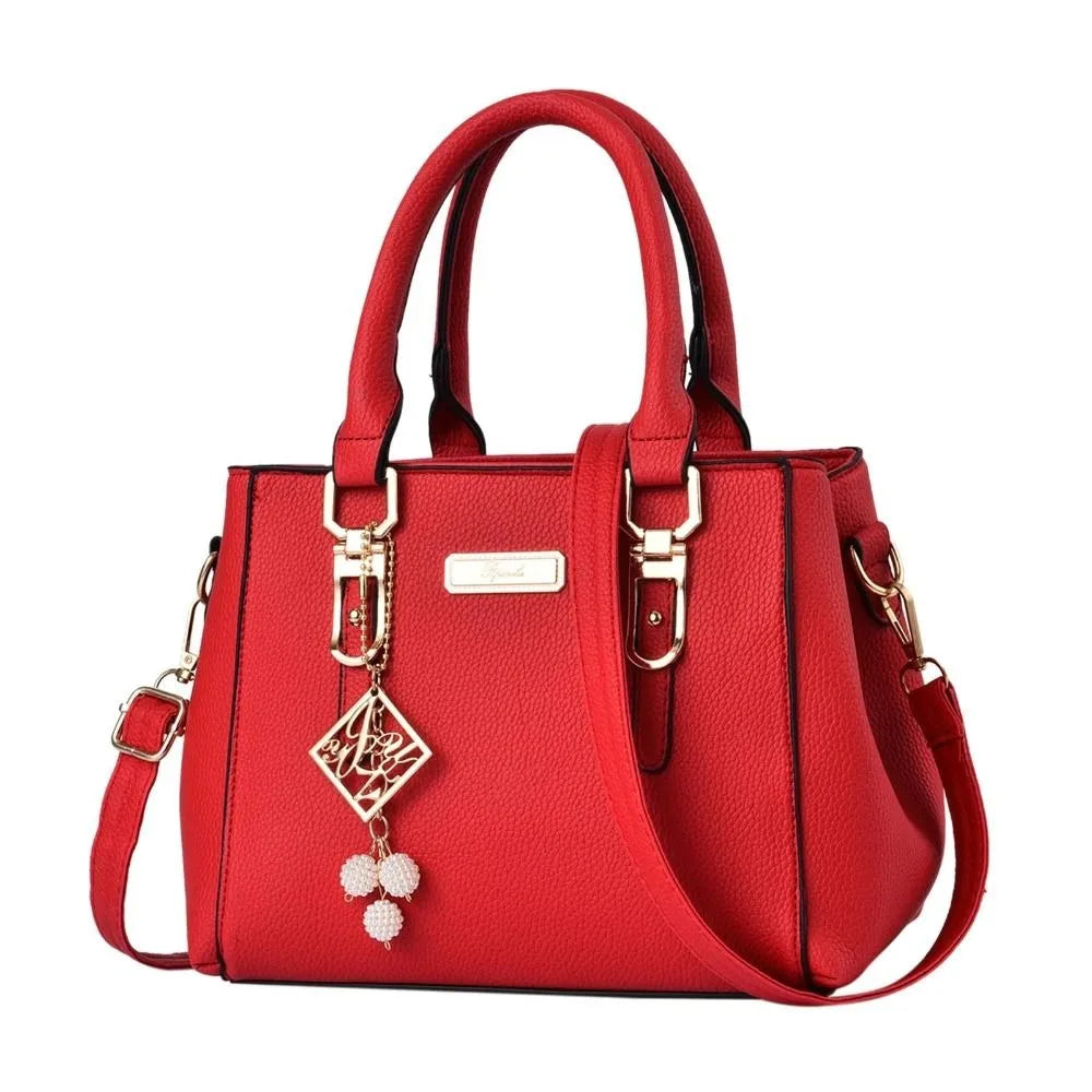 Casual Leather Messenger Bag Large Capacity Handbag Women's Bags