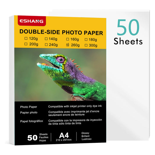 A4 260gsm Photo Paper Double Sides Glossy Heavyweight Photo Paper