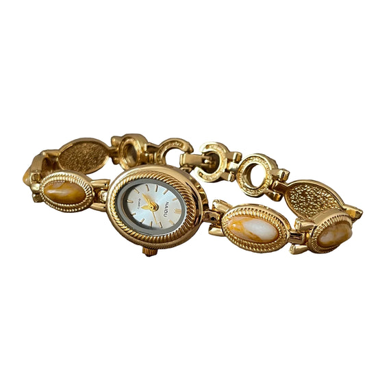 Vintage Women's Watch with Colored Gemstones