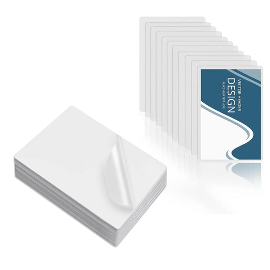 2.6x3.7 Inch Clear Thermal Laminating Sheets Waterproof Protective Film for Office Use