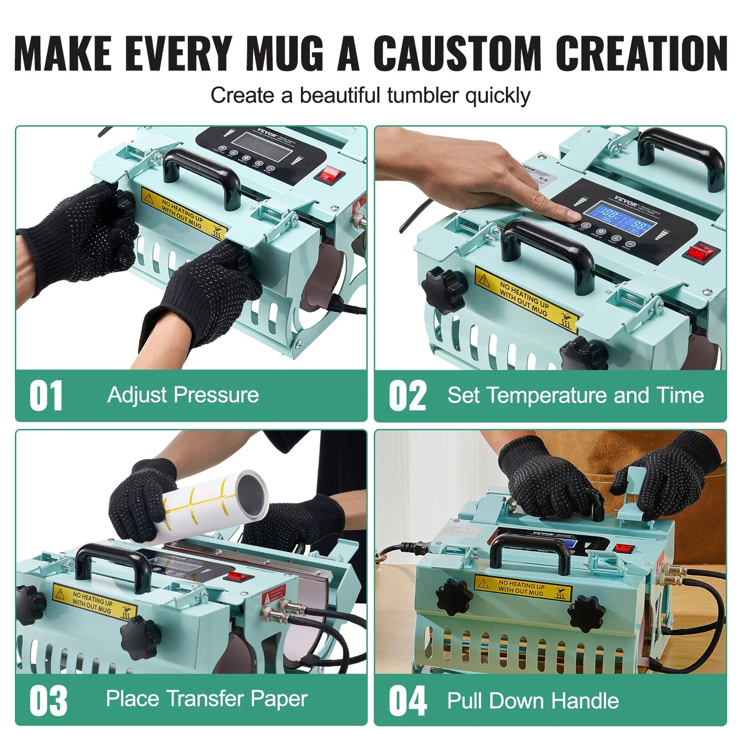 Tumbler Heat Press Machine 2 Station Heaters 11-30oz Mug Press Tumbler Press Sublimation