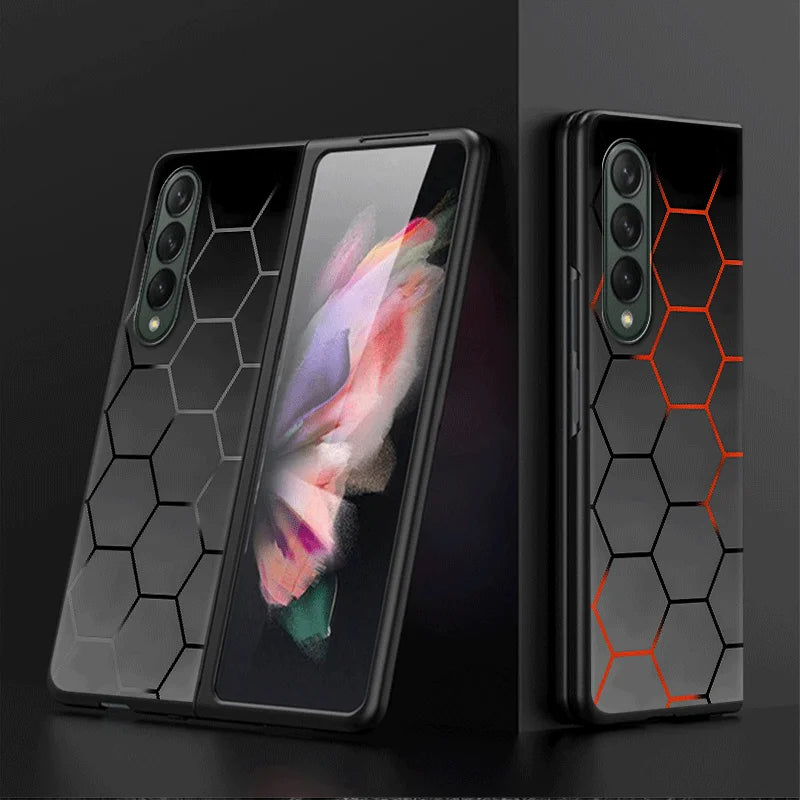 Fashion Honeycomb Design Case for Samsung Galaxy Z Fold