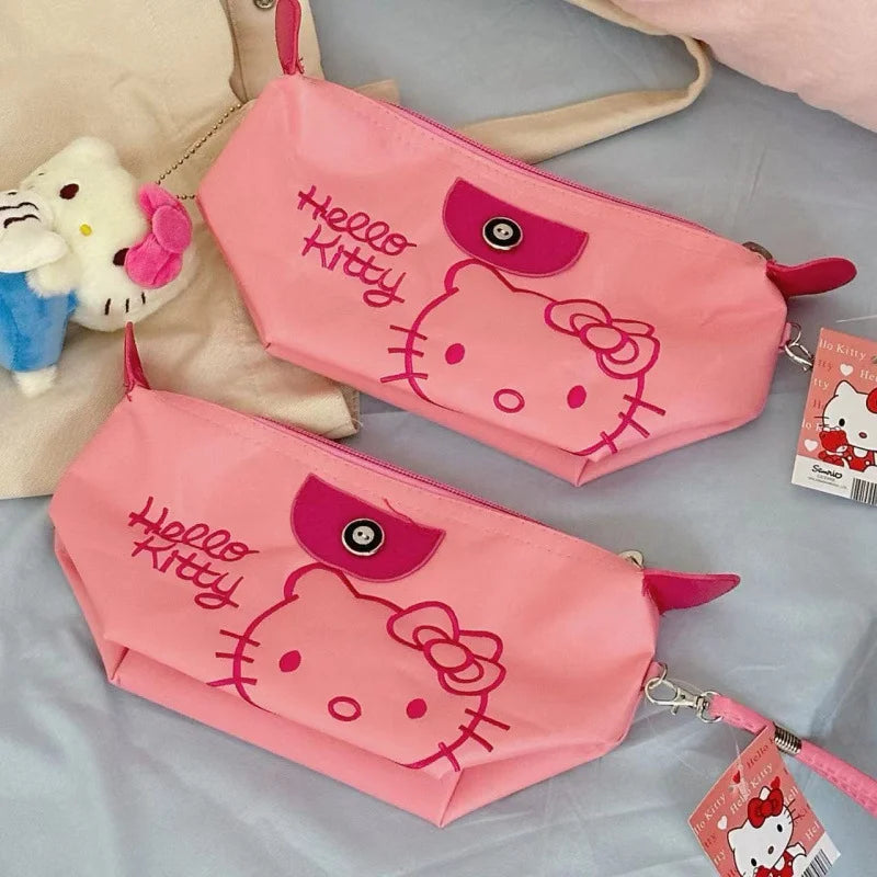 Hello Kitty Travel Makeup Bag Waterproof PU Handbag