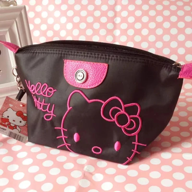 Hello Kitty Travel Makeup Bag Waterproof PU Handbag