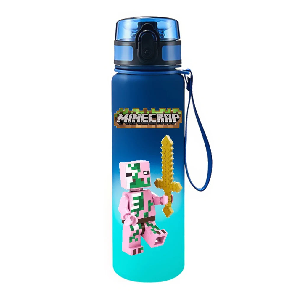 650ML Game Pixel Style Water Cup Drinking Outdoor Water Bottle