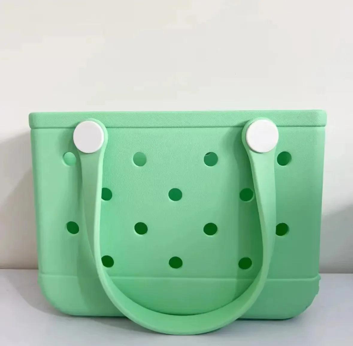 Small Beach Bag Tote Silicone Basket Waterproof Mini Jelly Handbag