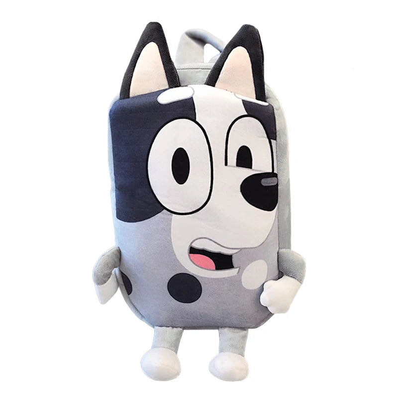 Bluey Anime Backpack Mini Plush Bag Gift for Kids