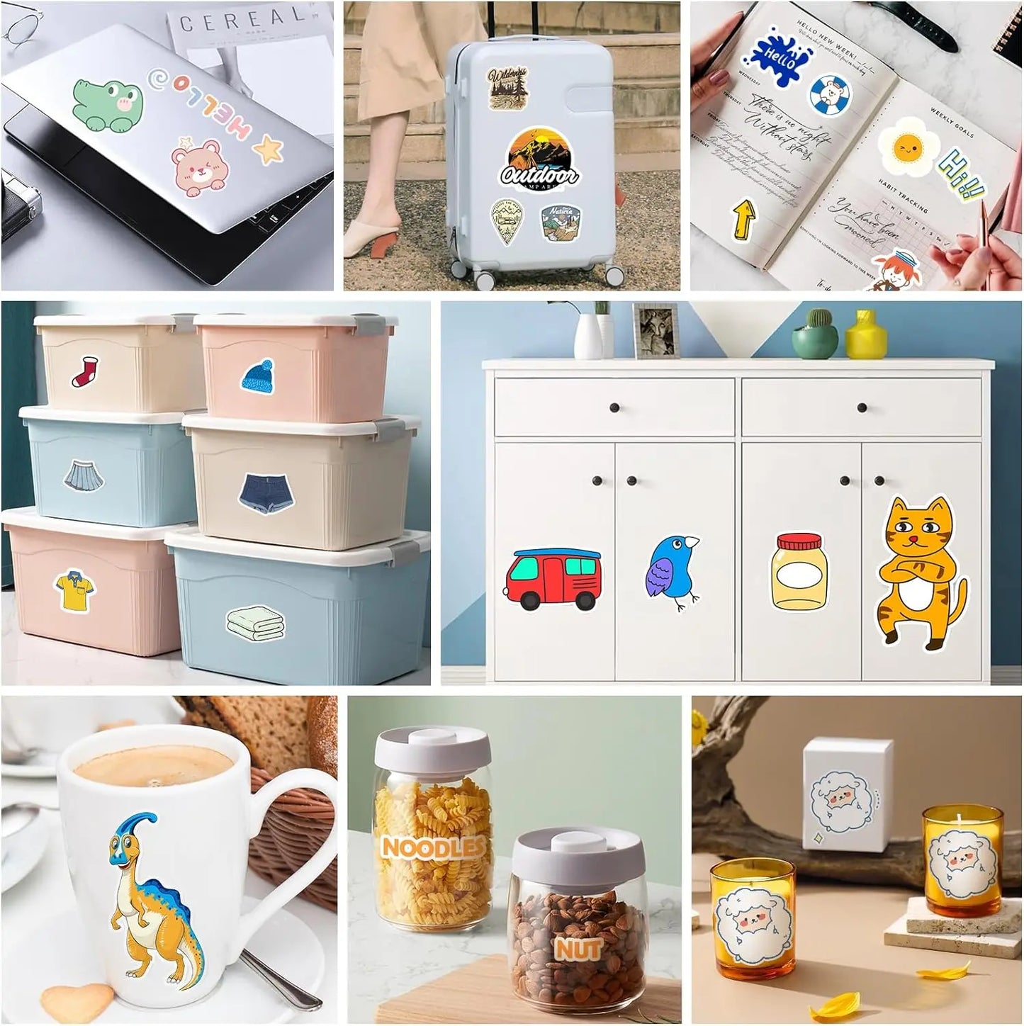 8.5x11 Inch Matte Printable Vinyl Sticker Paper Tear-Resistant Material