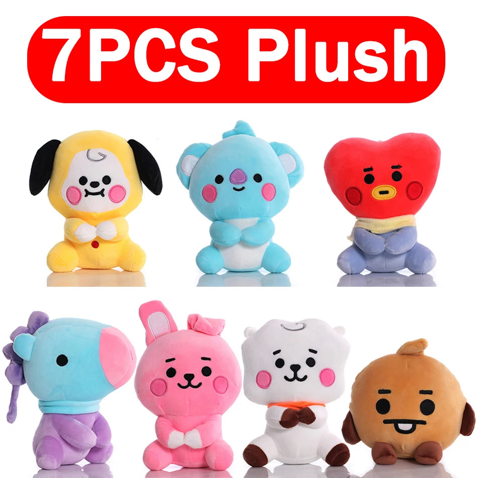 BTed 21Plush Toys Kawaii Mini Keychain Anime Pendant Ornament Bt