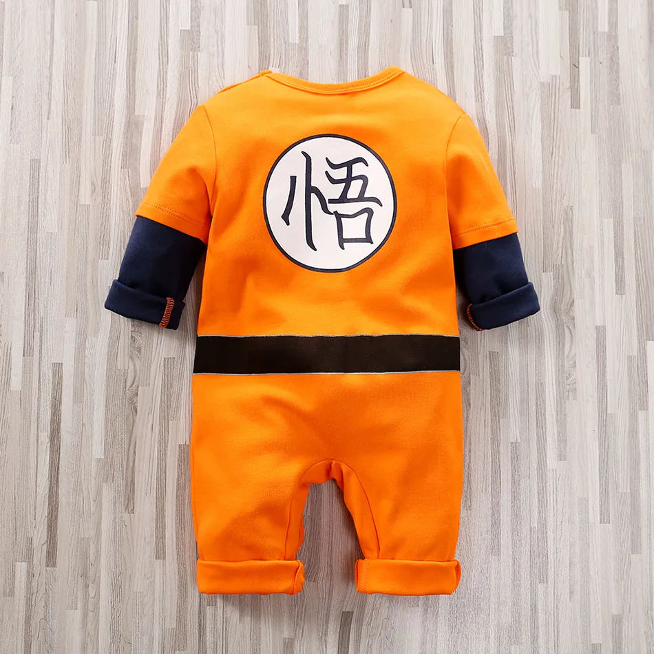 Anime Clothes Baby Vegeta Rompers Newborn Kuririn Roshi Training Outfit