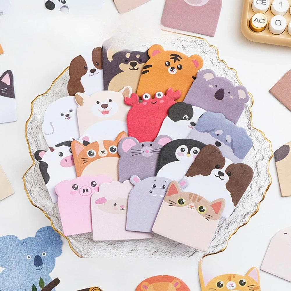 Sticky Note Paper Cartoon Pocket Writing Pad