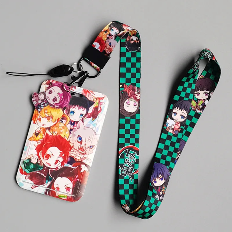 Demon Slayer Anime Key Lanyard Cosplay Badge ID Cards