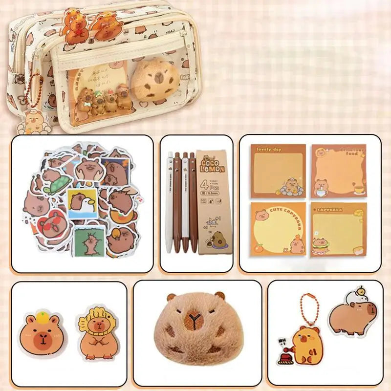 Capybara Pencil Case Capybara Multi-Layer