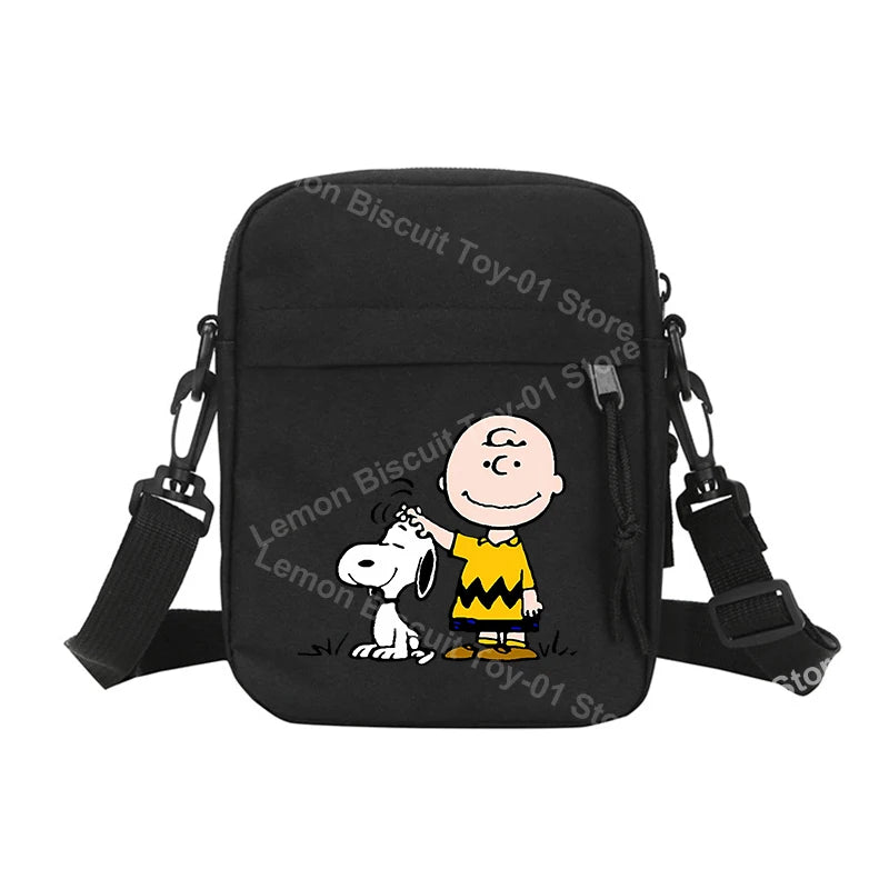 Snoopy Shoulder Crossbody Bag Casual Small Zipper Messenger Sling Bags