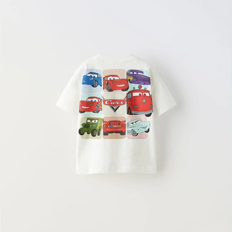 Car Tees Tops for Boy Clothing Summer