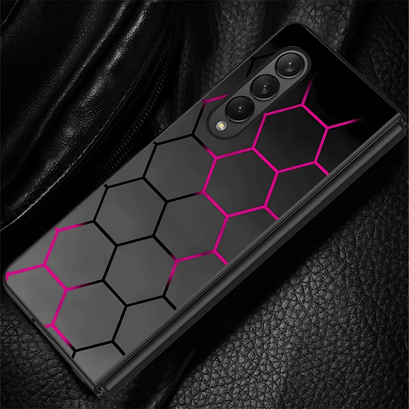Fashion Honeycomb Design Case for Samsung Galaxy Z Fold