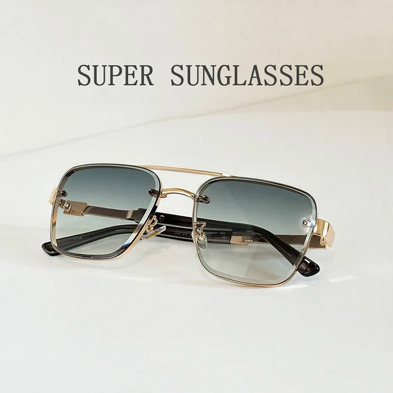 Glasses Sunscreen Square Sunglasses Vintage