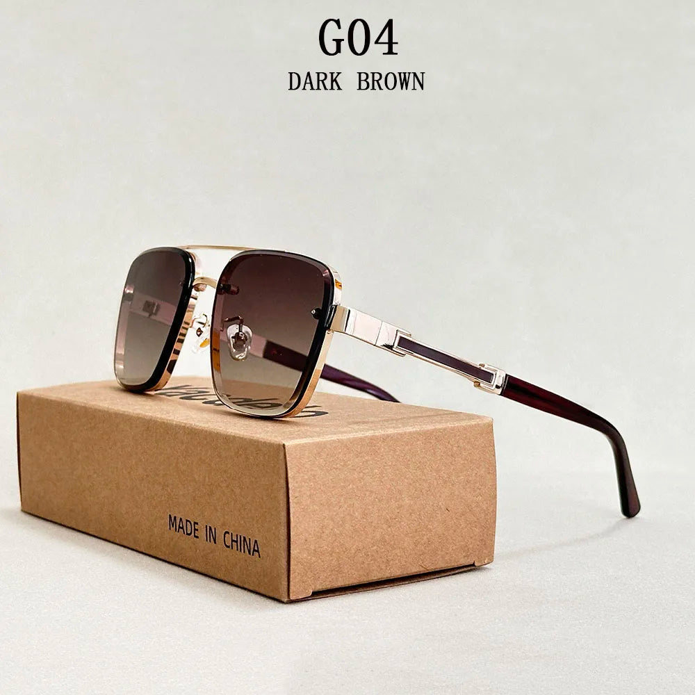 Glasses Sunscreen Square Sunglasses Vintage