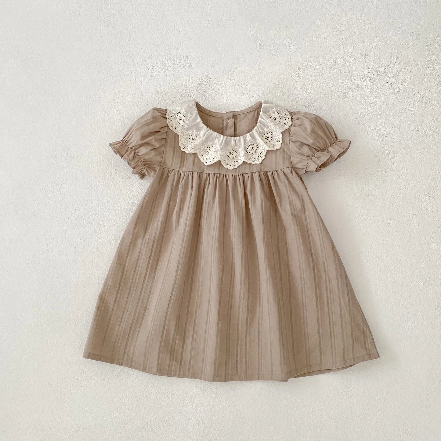 Baby Dress Summer Girls Sweet Lace Collar